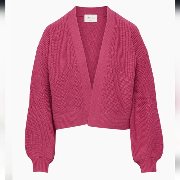 Aritzia Wilfred Free Unwind Italian Merino Wool Waist Cardigan M - Picture 1 of 8